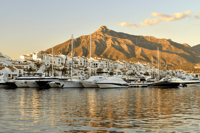 Mijas, Marbella, and Puerto Banús from the Costa del Sol Mijas, Marbella, and Puerto Banús from Torrequebrada