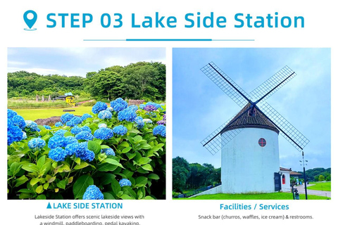 Corée, mont Hallasan, parc Echoland, train forestier et billet d&#039;entréeCorée, parc Echoland du mont Hallasan, train forestier et billet d&#039;entrée