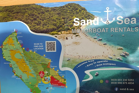 Zakynthos : Location d&#039;un hors-bord privé en autoguidage - sans permis