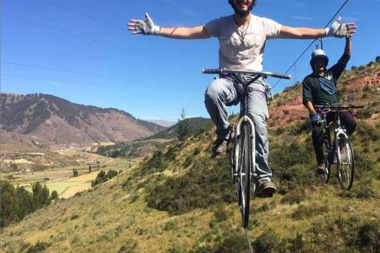 From Cusco: Skybike, climbing and rappelling - Cachimayo