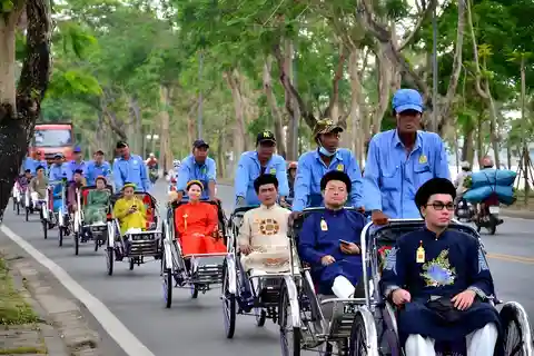 From Hue: Hue Evening Foodie Cyclo Tour.