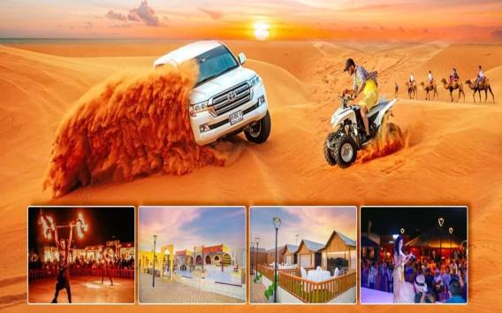 Dubai: Wüstensafaris, Kamelritt, Sandbaord, BBQ & Shows