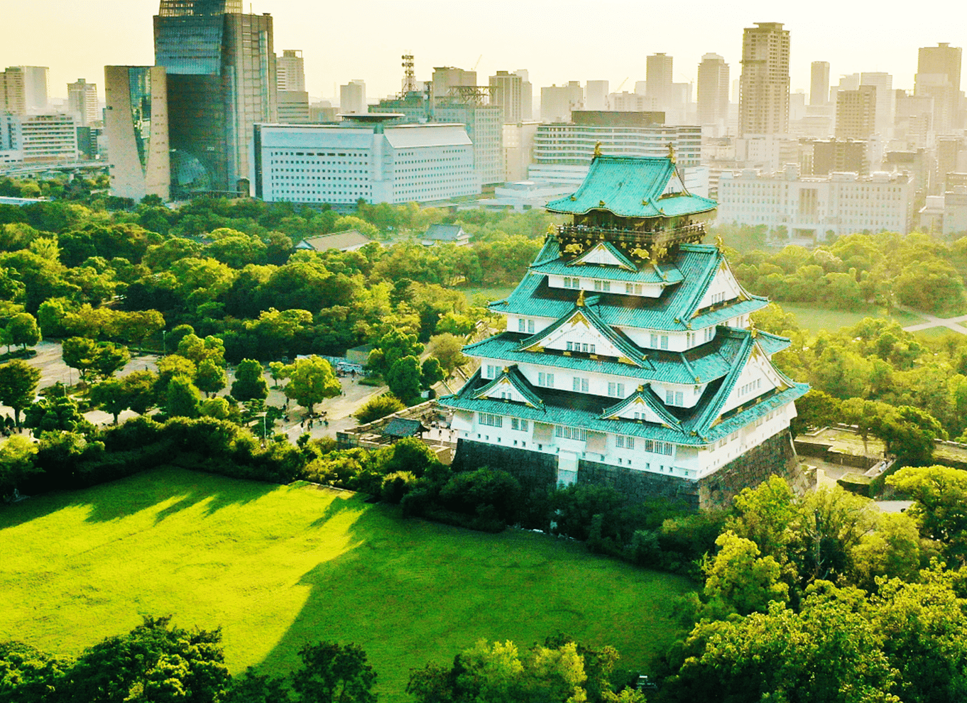 Osaka: Entré til slotstårnet / guidet byvandring