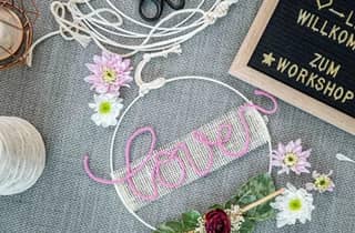 Leipzig: Lettering-Workshop für Loop oder Traumfänger