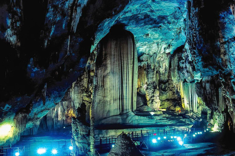 From Hue: Paradise Cave and Dark Cave Day Tour