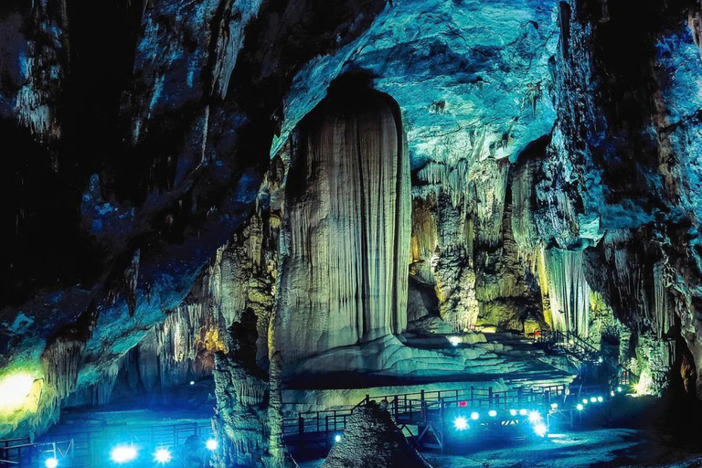 From Hue: Paradise Cave and Dark Cave Day Tour