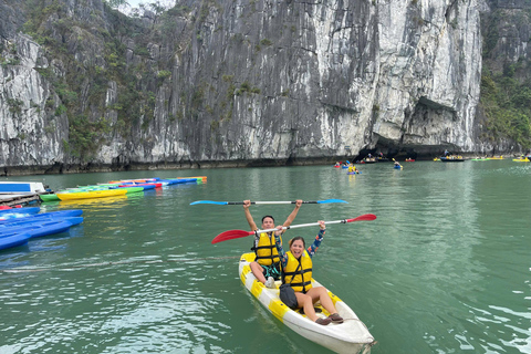 Hanoi: Ha Long Bay Day Cruise with Lunch, Cave & Kayaking Pick up in Hanoi old quarter