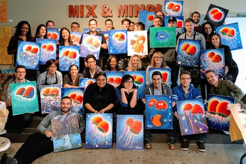 San Mateo: Paint & Sip Experience for Large Groups