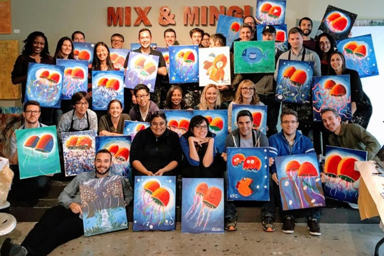 San Mateo: Paint & Sip Experience for Large Groups