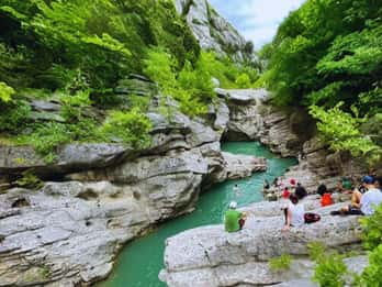 From Tirana/Durres/Golem: Pëllumbas Cave & Erzen Canyon Hike