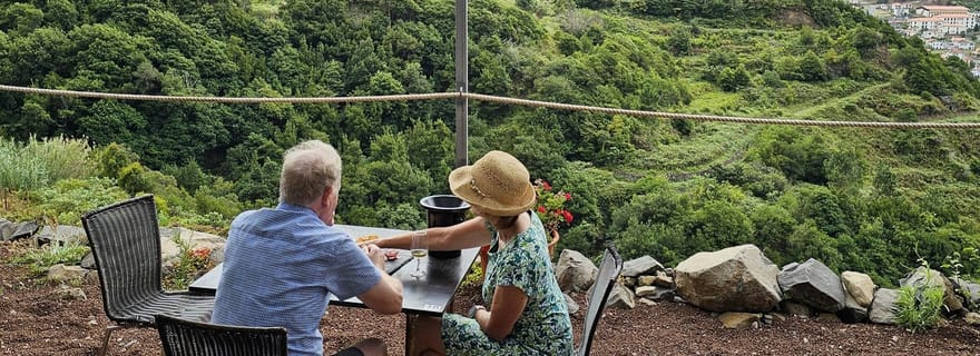 Au départ de Funchal : visite guidée sur le thème du vin de Madère, téléphérique et déjeuner typique.