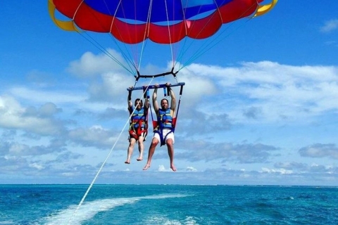 From Safaga: Glass Boat and Parasailing with Watersports Soma or Safaga: Glass Boat and Parasailing with Watersports