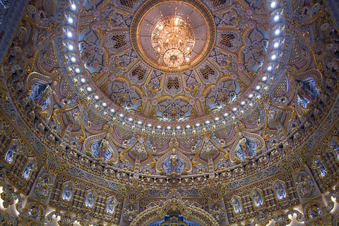 Delhi: Wycieczka do świątyni Akshardham i pokaz muzycznych fontann