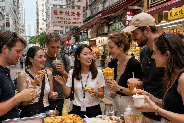 Hong Kong: Old Streets Temples & Local Food Walk Tour