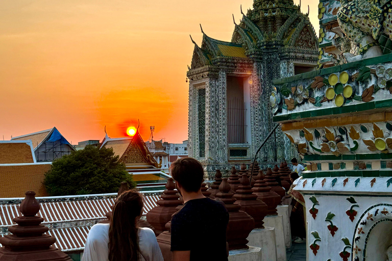Bangkok: Highlight Tuk-Tuk, Canal Tour, Food Tour & Wat Arun