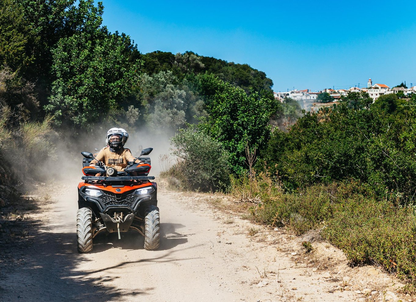 Fra Rethymno: Halvdags quad bike-safari