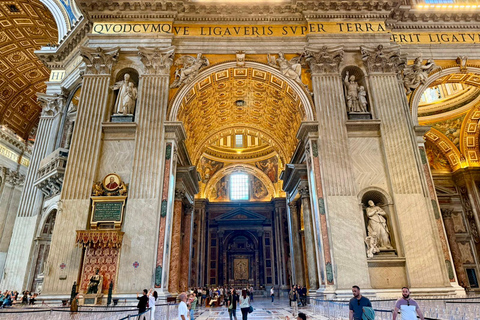 Rome: St. Peter's Basilica Guided Tour with Dome Access Rome: St. Peter's Basilica German Guided Tour Without Dome.