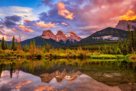 Excursão ao Lago Esmeralda, Lago Louise, Moraine, JohnstonCanyon&amp;Banff