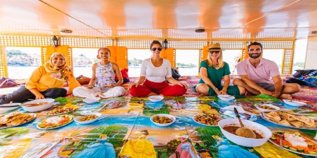 Visit Aswan Felucca Ride on The Nile River with an Egyptian Meal in Aswan, Egypt