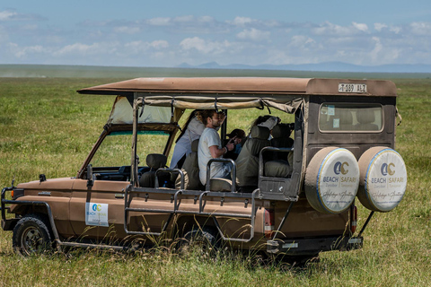 From Zanzibar: 2-Day Serengeti Park Safari Tour with Flights