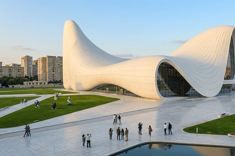 Baku: Private City Tour with Airport Drop-Off Baku: 3 Hour Private City Tour with Airport Drop-Off