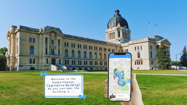 Visit Wascana Lake Smartphone Audio Guided Walking Tour in Regina, Saskatchewan, Canada