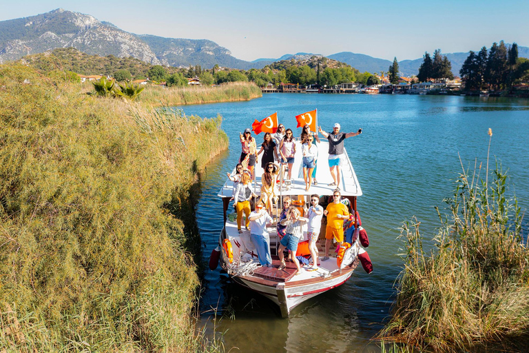 From Marmaris: Turtle Beach & Mud Bath By Boat Marmaris Dalyan Boat Tour w/Tutle Beach and Mud Bath