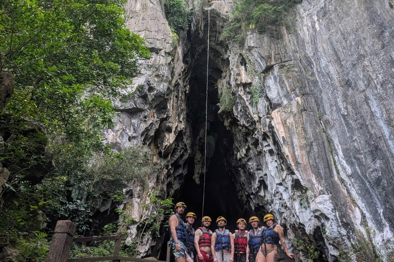 Phong Nha: Zipline Dark Cave & Paradise Cave Exploration Option 4: Full Adventure Experience - Drop-off in Hue