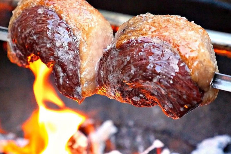 Rio de Janeiro: Corcovado i Sugarloaf z grillemRio de Janeiro: Corcovado i Sugarloaf z grillem w porze lunchu