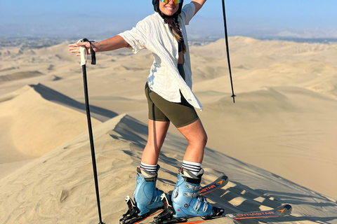 Desde Huacachina o Ica : Sandski y Sandboard profesional sobre las dunas