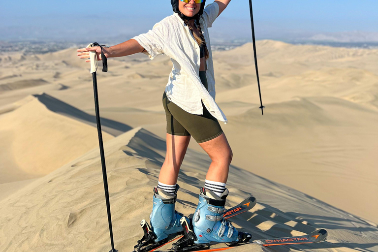 From Huacachina or Ica : Sandski and professional Sandboard on the dunes