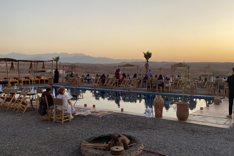 Dinner show in desert Agafay With Sunset Swiming Pool Camel