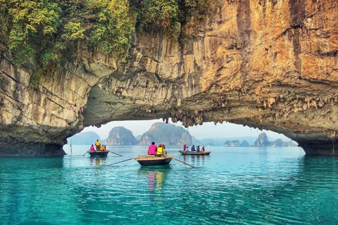 Leona Cruise: Ha Long Bay Day Tour with Cave & Titov Island Group Tour and Sharing Bus