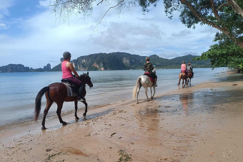 Paseos a caballo por la playa de Krabi y atv ExtremePaseos a caballo por la playa y atv Extreme