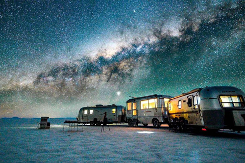 Vanuit La Paz: Dagtrip naar de zoutvlakten van Uyuni met wijn bij zonsondergang