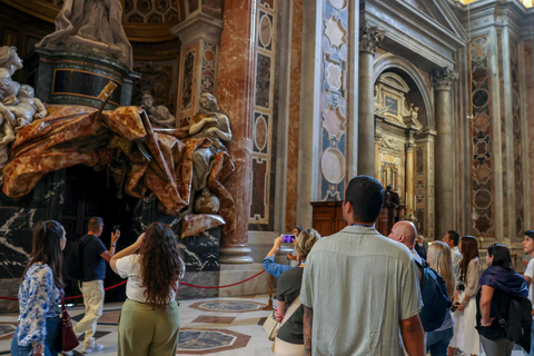 Rome: St. Peter’s Basilica & Underground Tombs Tour Group Tour in French