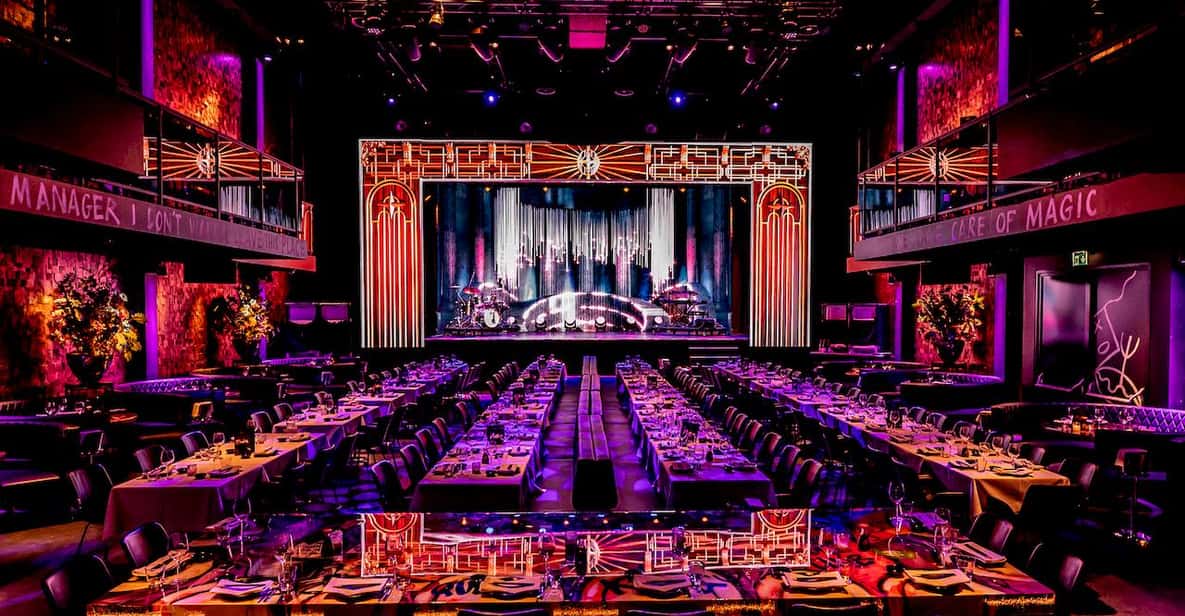 Afbeelding 1 van Amsterdam: VEGAS-dinnershow met 3-gangenmenu om te delen