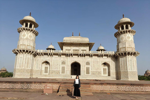 From Delhi: Sunrise Taj Mahal and Agra Guided Tour by Car From Agra: Private Car, Driver and Guide Service Only