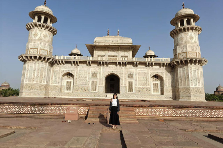 From Delhi: Sunrise Taj Mahal and Agra Guided Tour by Car From Agra: Private Car, Driver and Guide Service Only