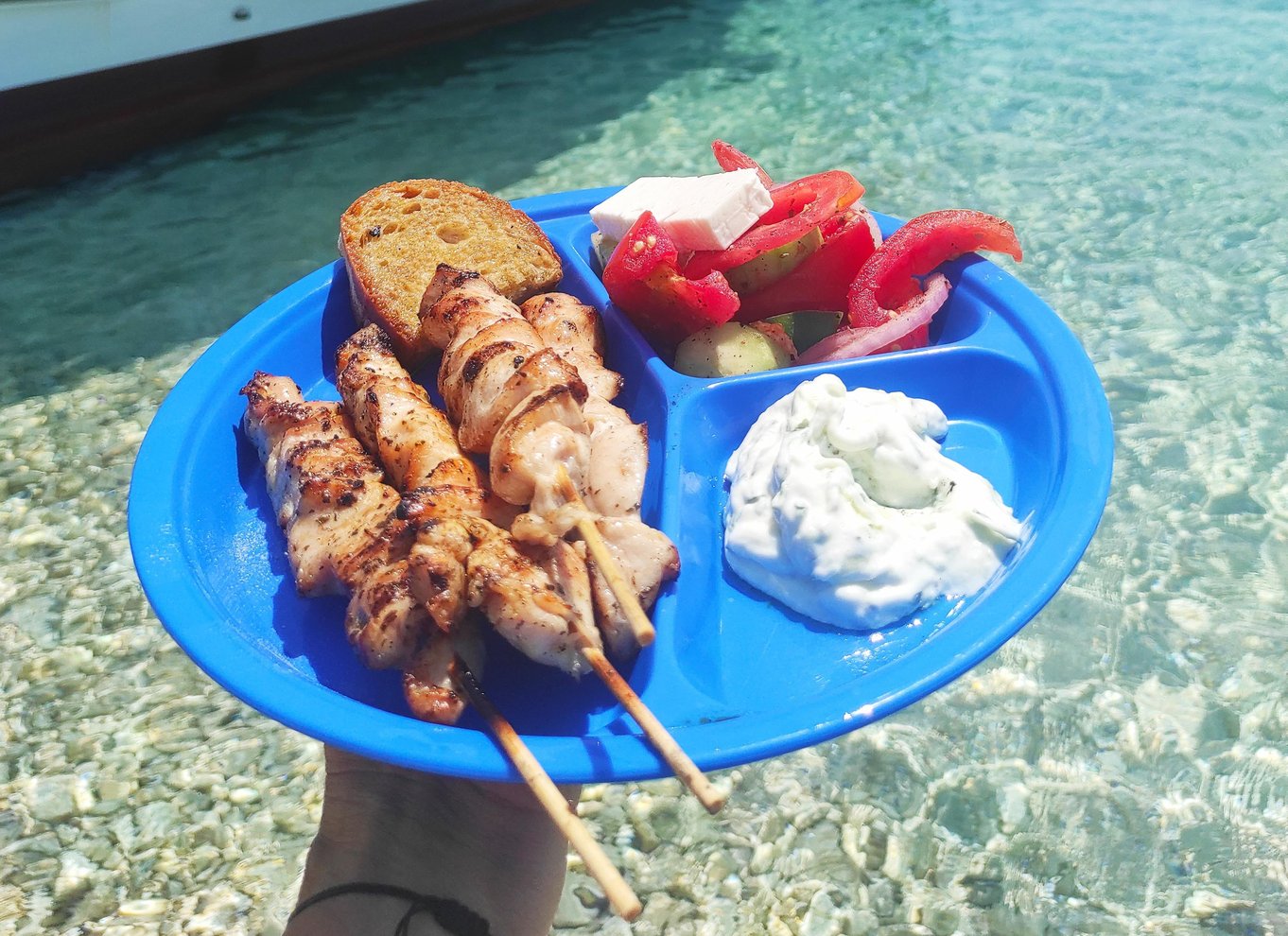 Nydri: Øhop-bådtur med grillfrokost på stranden