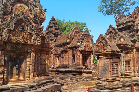 Siem Reap : Banteay Srei, Beng Mealea, et visite de groupe à Rolous