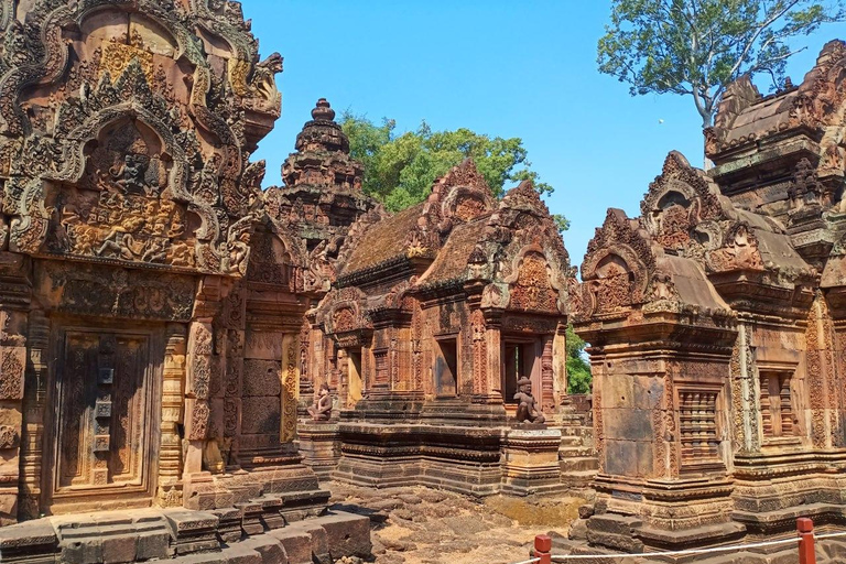 Siem Reap: Wycieczka grupowa do Banteay Srei, Beng Mealea i Rolous