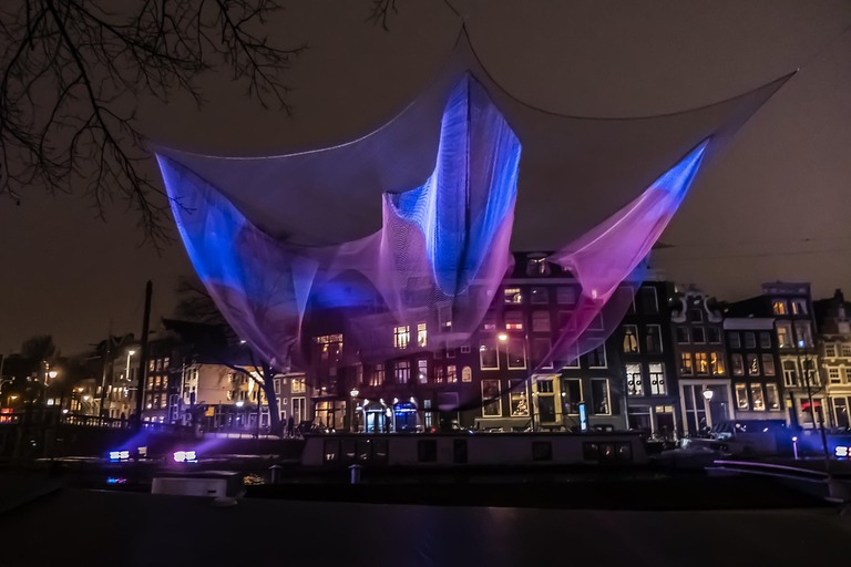 Amsterdam - ljusfestival Light Festival båttur med varma dryckerMötesplats: Centralstationen