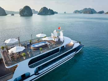 Halong Bay: Luxury Day Cruise with Buffet, Kayak, Swim
