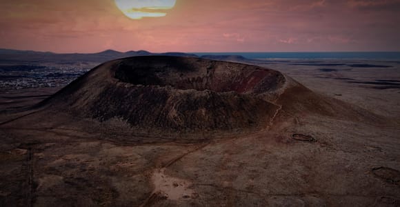 From Fuerteventura: Sunset Hike at Volcano with Scenic Views