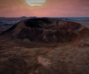 From Fuerteventura: Sunset Hike at Volcano with Scenic Views