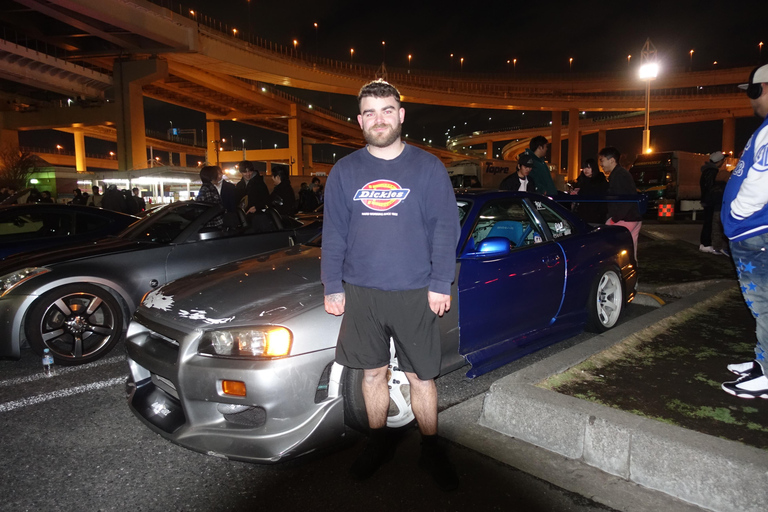 Tóquio: Encontro com o Daikoku Car e tour guiado na cidade à noite com guia localClasse padrão (padrão)