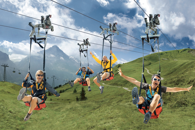 From Interlaken: Grindelwald First Mountain Adventure Tour in Spanish