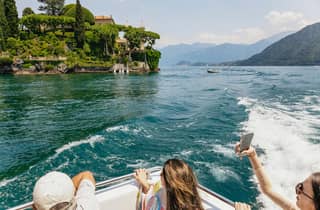 Von Mailand aus: Comer See & Bellagio per Bus & private Bootstour