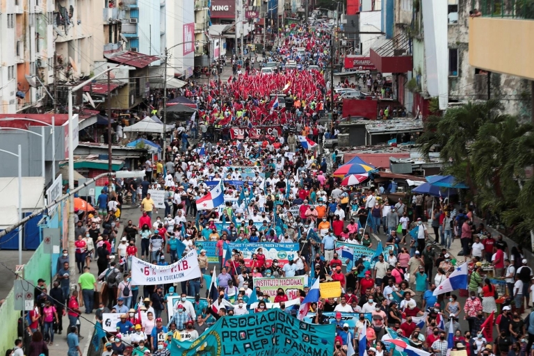 Panama sociale en politieke wandeling